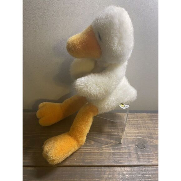 Manhattan Toy Company sitting white Duck 15" Plush Stuffed Animal Vintage 1990 - Picture 1 of 8